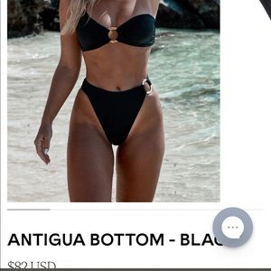 Black one shoulder Monday Swimwear bikini (Never Worn)